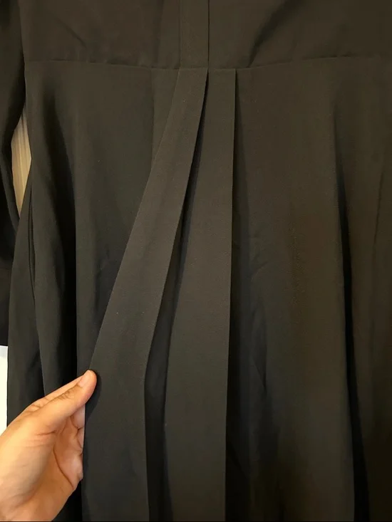 Dior Black Long-Sleeve Collared Midi Dress - Picture 3 of 6